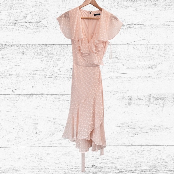 Tommy Hilfiger Pink High Low Sundress with Flutter Sleeves - Picture 1 of 4